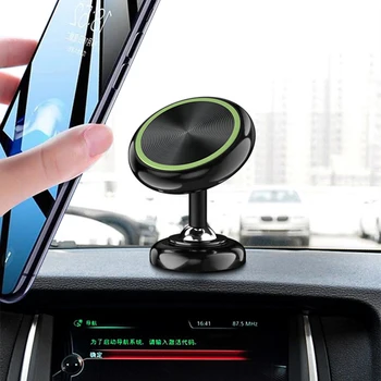 

XMXCZKJ Luminous Magnetic Car Phone Holder Stand in Car For iPhone X Samsung Magnet Air Vent Mount Cell Mobile Phone Support GPS