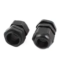 2 шт. 16 мм-21 мм кабельный ввод пластиковый крепеж разъем PG25 черный Замена