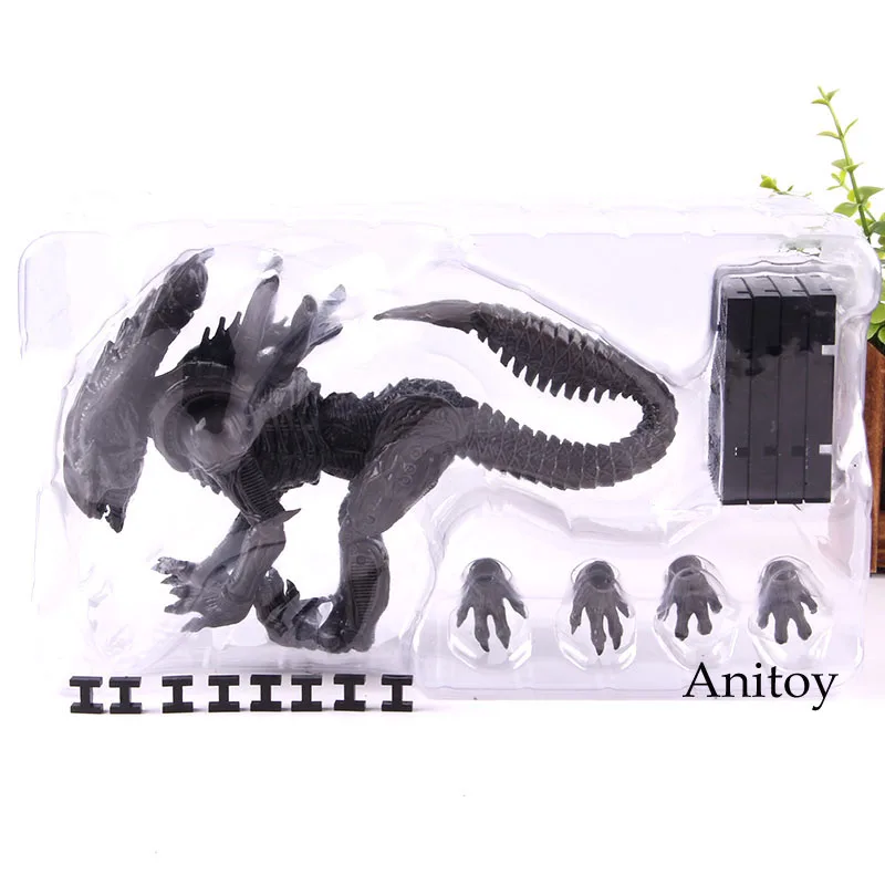 no colorful box Горячая игра Alien VS Predator Colonial Marines фигурка Hiya Xenomorph Crusher 1/18 ПВХ Коллекционная модель игрушки подарок на день рождения - Цвет: no colorful box