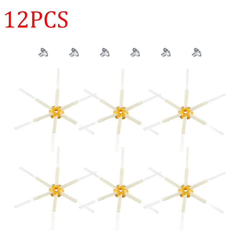 Vacuum Cleaner 6-Armed Side Brushes Kit Fit For iRobot Roomba 500 600 700 Series Vacuum Cleaner 6-Armed Side Brushes Kit Fit For iRobot Roomba 500 600 700 Series