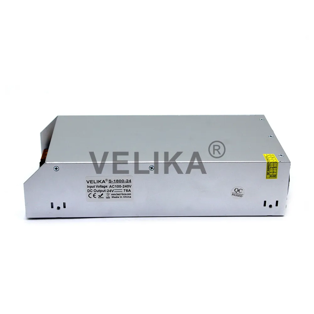 Одиночный выход DC24V PFC Импульсный источник питания 75А 1800 Вт Трансформатор 110 В 220 В переменного тока в постоянный 24 В SMPS модуль для Светодиодный ЧПУ печати