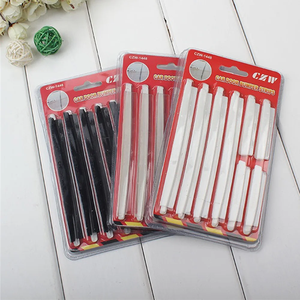 Car Protector Strip Car Door Buffer Universal Door Edge Guard Strip Anti-Collision Bumper 8X ABS