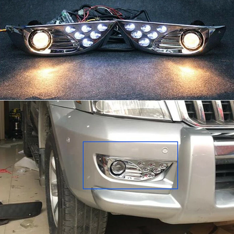 1 Set DRL For Toyota Land Cruiser Prado 120 LC120 2003 2009 LED DRL