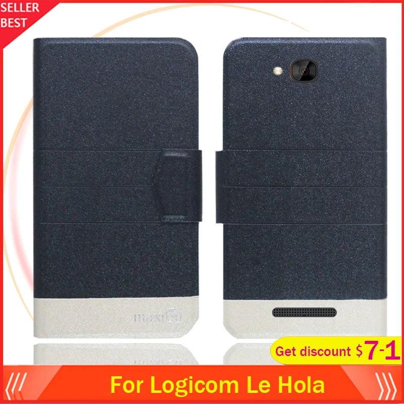 5 цветов Лидер продаж! Чехол-книжка Logicom Le Hola FR дюймов ультратонкий кожаный