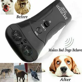 

DishyKooker Ultrasonic Double-headed Dog Repeller Anti Barking Device Dog Taining Repeller