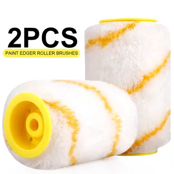 

2pcs Handheld Paint Edger Roller Brush Paint Edging Tool For Home Door Ceiling Trimming Brush Multi-Function Paint Brushing Tool