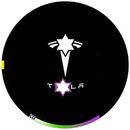 YY пара для TESLA модель S Автомобильная дверная лампа-проектор логотипа светодиодный логотип для tesla Добро пожаловать светильник для TESLA модель 3/S/X/Y - Испускаемый цвет: high clear logo2