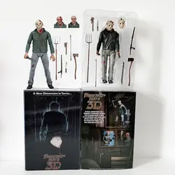 18 см 7 дюймов NECA 3D пятница 13-я часть 3 Джейсон фигурка игрушка кукла подарок на Рождество