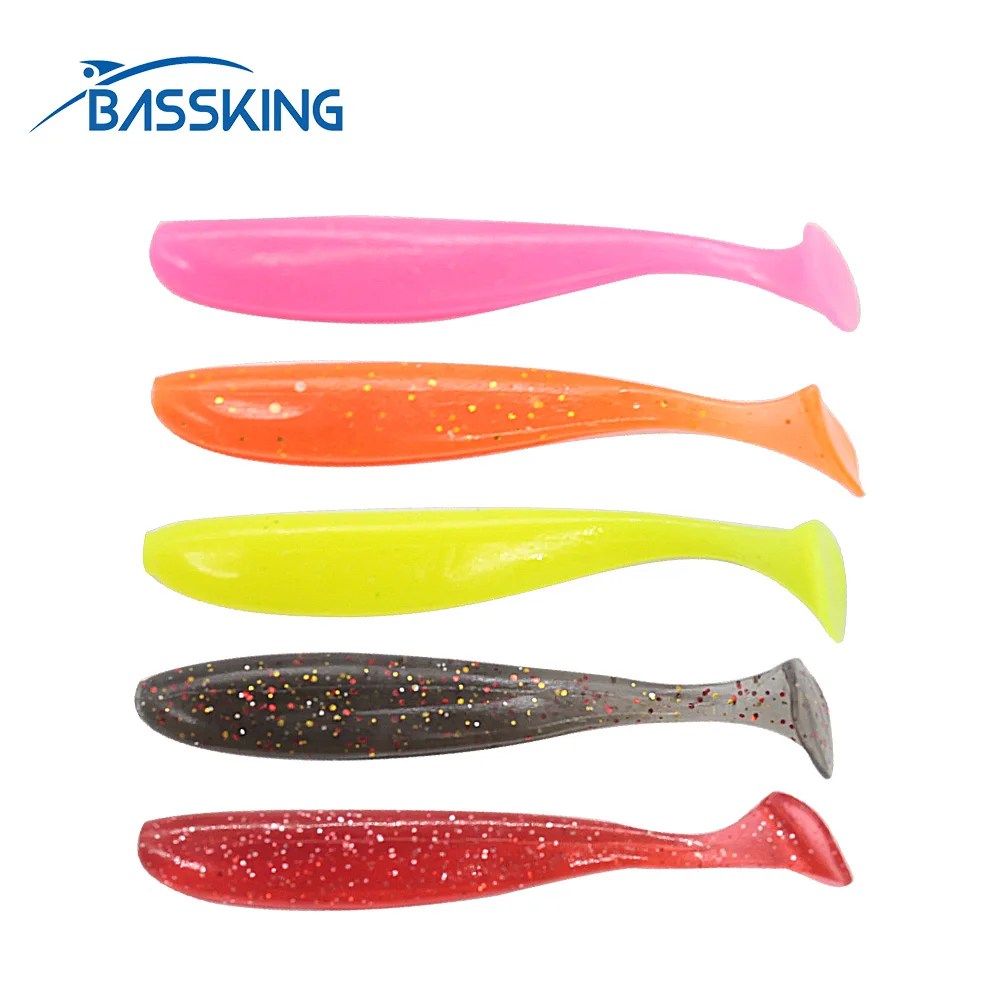 

Мягкая приманка BASSKING, 20 шт., 50 мм, г, T, хвост, приманка для рыбной ловли, червь, искусственная приманка, рыба, Воблер для ловли окуня, рыба, свимбейт