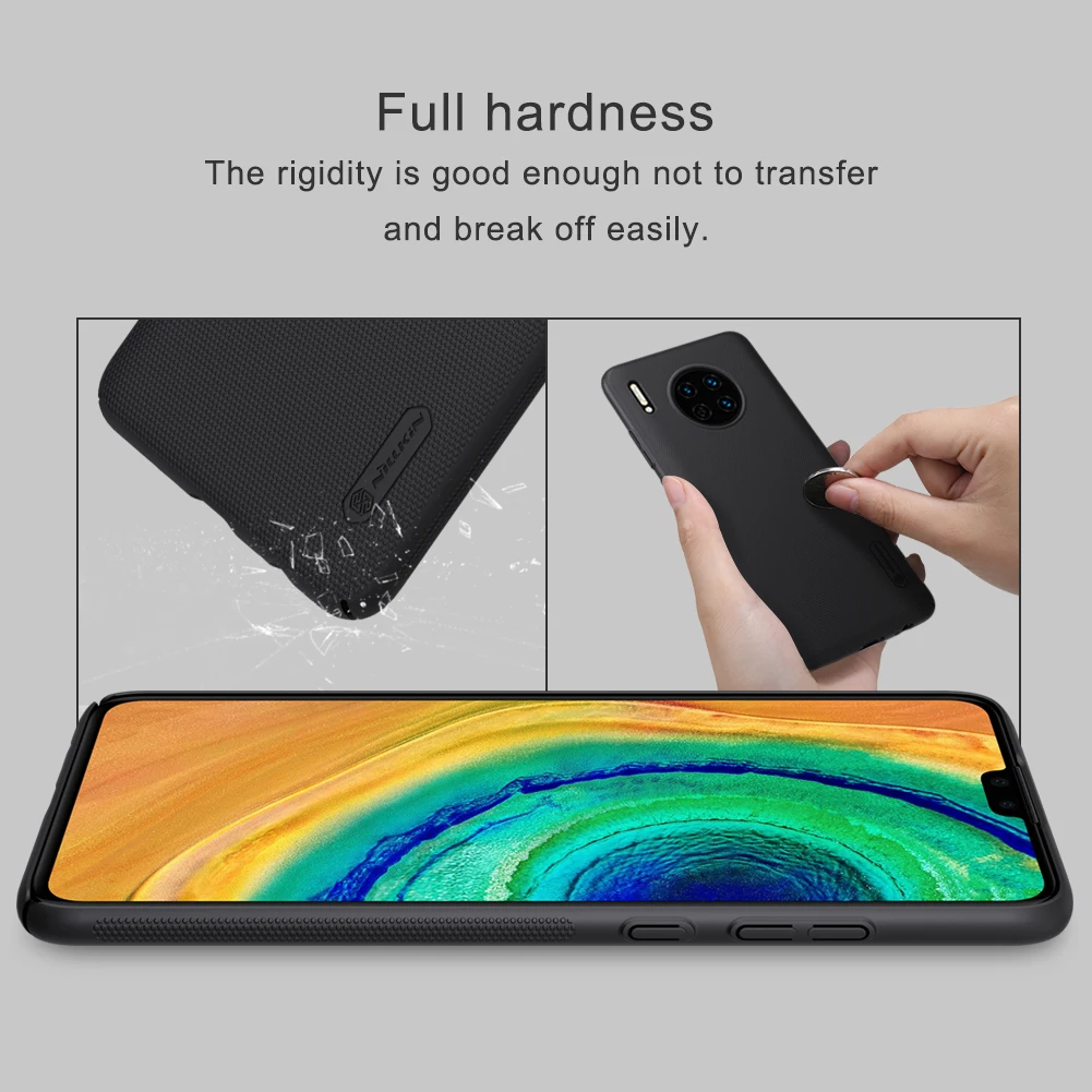 Для huawei mate 30 чехол Nillkin матовый щит жесткая задняя крышка из ПК матовый чехол для huawei mate 30 Чехол Подарочный держатель