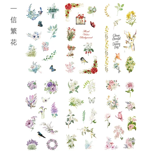 6pcs/pack Cartoon Cute Stickers Stationery Stickers for Decoration DIY Album Diary Planner Bullet Journal Stickers - Цвет: X