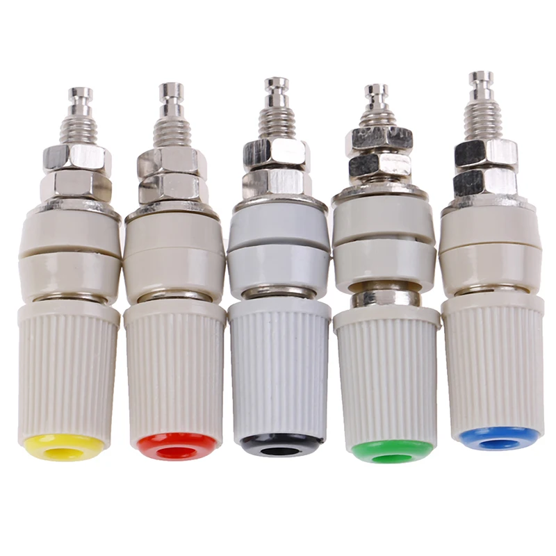 

1PCS High Current Female Banana Jack Socket Test 30A M5 Type 4mm Amplifier Binding Post