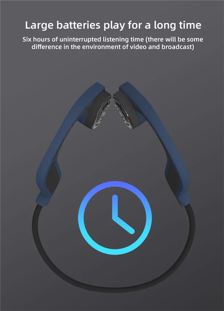 OTTWN новые X9 Bone Bluetooth наушники Водонепроницаемая гарнитура с микрофоном гарнитуры Встроенный 8 Гб памяти двойной для спорта верховой езды наушники