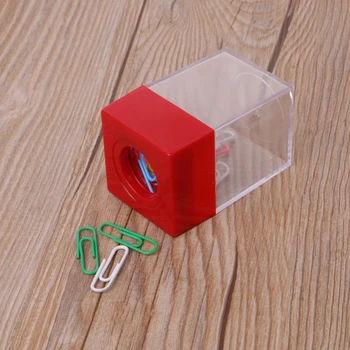 

1Pc Magnetic Clip Dispenser Paper Holder Square Box Case Random Color