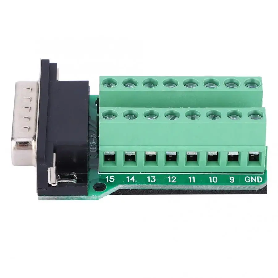 2 шт. DB15-G2-00 DB15 к Клеммная колодка доска Мужской Разъем клепки тип зуба кабельный терминал