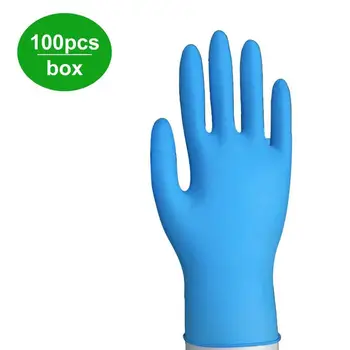 

100Pcs Disposable Nitrile Gloves Household Cleaning Washing Food Grade Waterproof Disposable Work Safety Gloves