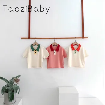 

Kids Clothes T Shirt Spring And Summer 2020 Contrast Short Sleeve Children Clothes Boys And Girls Tops