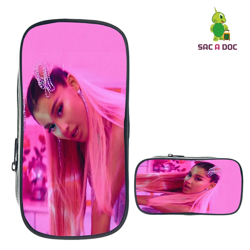 Ariana Grande чехол для макияжа дорожные сумки-органайзеры для косметики и чехол s Женская милая сумочка-косметичка для макияжа канцелярская сумка для хранения - Цвет: 111-ff-1204-1
