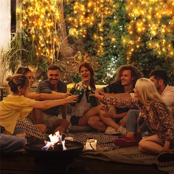 Solar String Fairy Lights 5M/10M/20M LED Outdoor waterproof Garland Solar Power Lamp Christmas Party For Garden Decoration 5Z 5