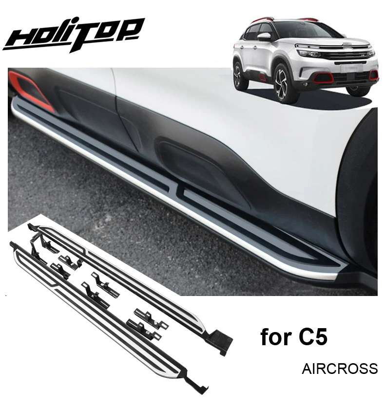 Новое поступление nerf бар Беговая доска боковой шаг бар для Citroen C5 AIRCROSS, педаль из алюминиевого сплава, отличное качество, популярный стиль