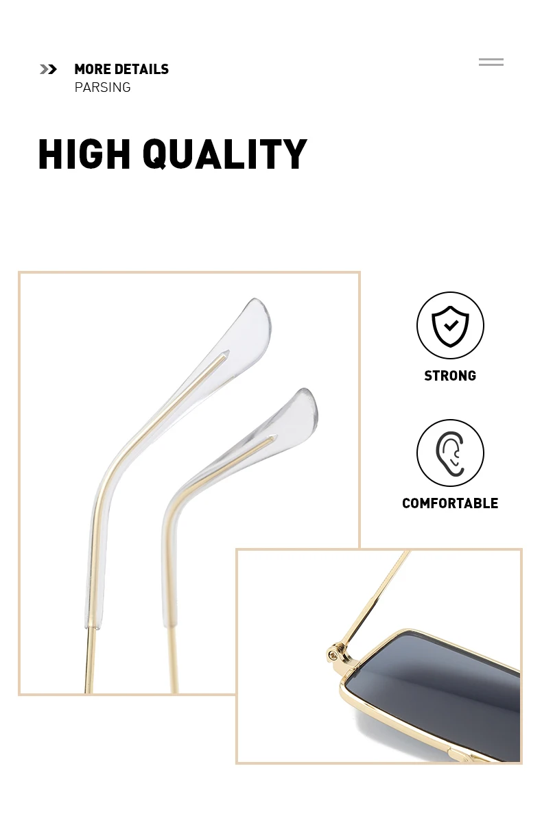 Винтажные маленькие квадратные солнцезащитные очки для женщин, фирменный дизайн, трендовые узкие прямоугольные солнцезащитные очки, женские очки с металлической оправой UV400