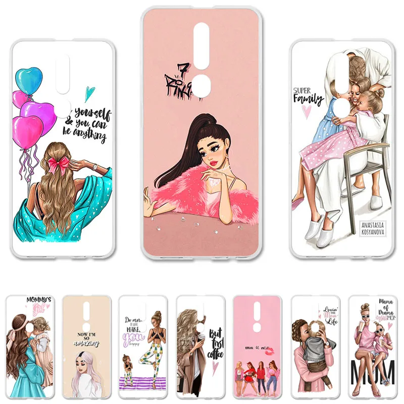 

For OPPO F11 Pro F9 F7 F5 Find X A83 A5S A1K Case Baby and Mom TPU Cover For OPPO Reno Realme 3 Pro A5S A5 A9 2020 Cases Bag