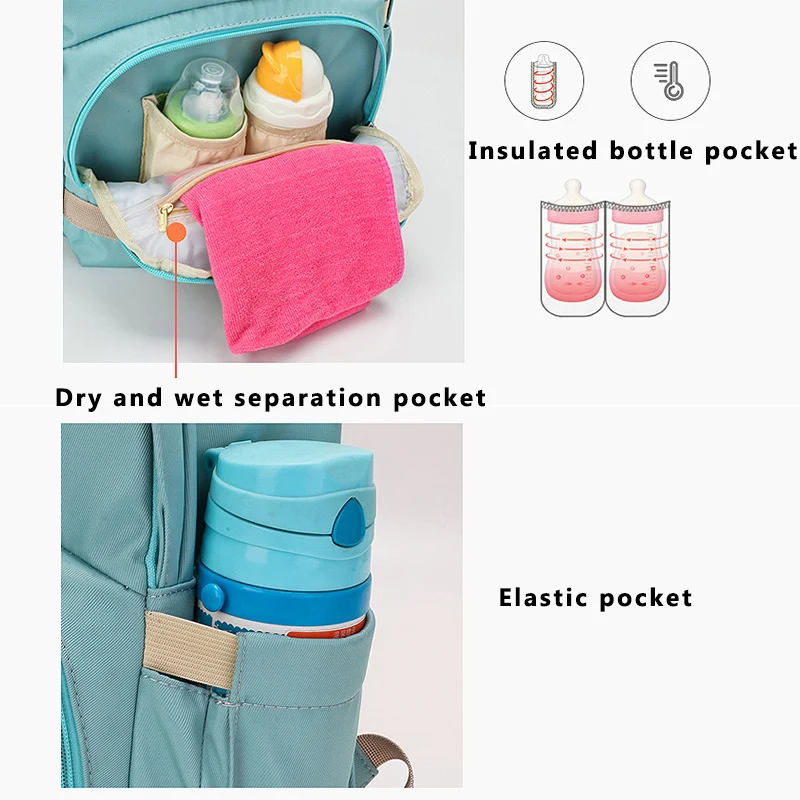 Детские сумки для подгузников, большая сумка для подгузников, обновленная детская сумка, модные водонепроницаемые сумки для мам, дорожная