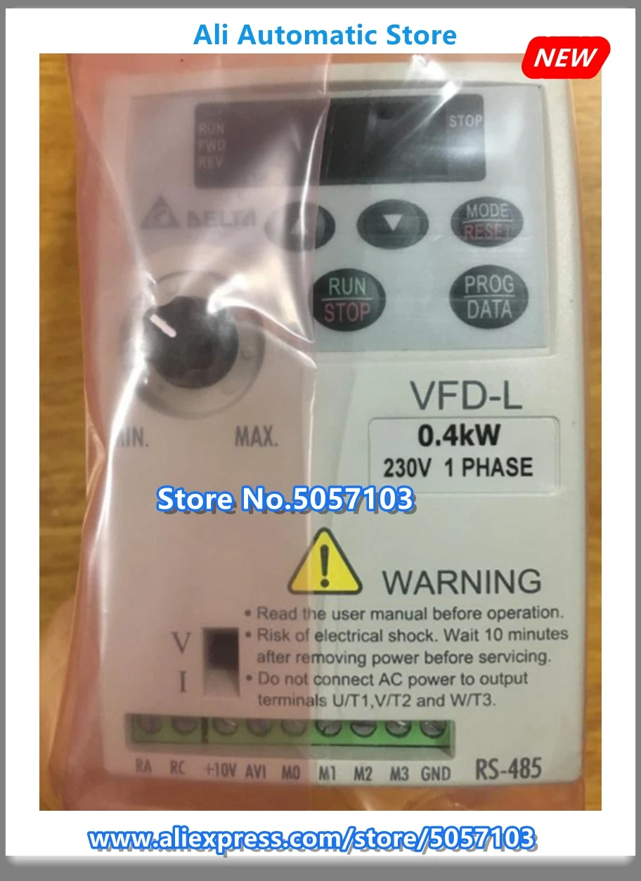 VFD004L21A 0.4kw 400W инвертор Новое