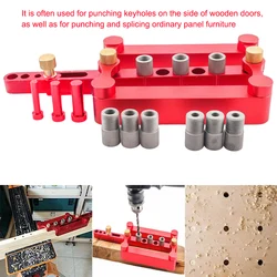 Guide de perçage pour chevilles en bois 6/8/10mm, auto centrage, gabarit de perçage pour chevilles en bois, localisateur d'outils pour la menuiserie 
