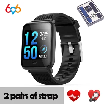 

696 Q9 Smart Bracelet Sport Fitness Tracker Multifunction Q9 Waterproof Wristband Watch For iOS Android 1.3 inch Color Screen