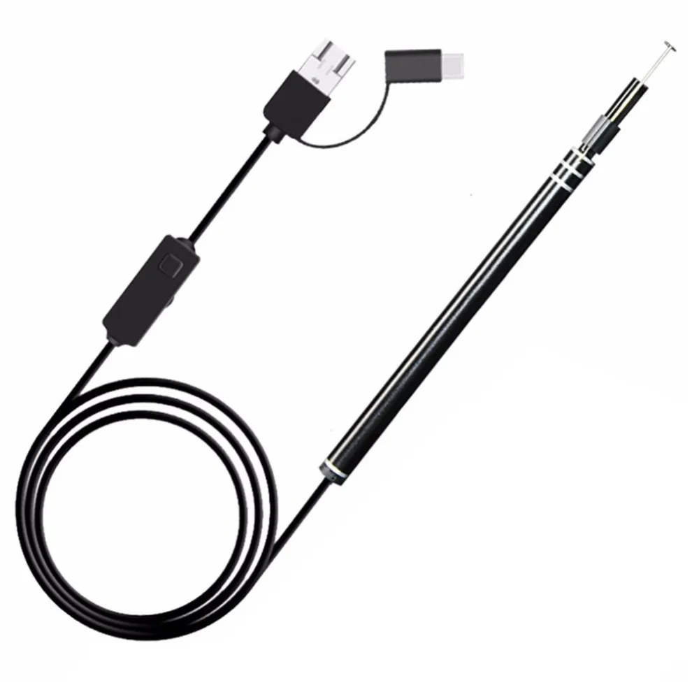 3 в 1 USB ушной эндоскоп IP67 Водонепроницаемый визуальный наушник с мини-камерой HD инструмент для чистки ушей для Windows PC, Android