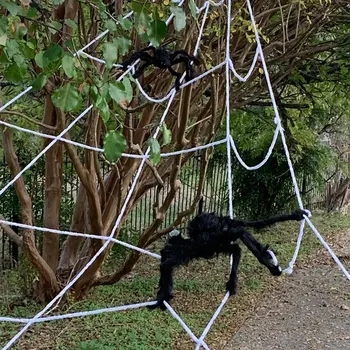 

Handmade Fabric Making Plush High Imitation Halloween Real Black Spider Tricky Horror Decoration Props