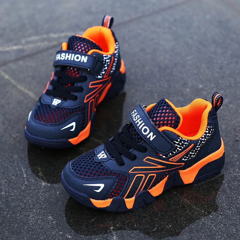 

BOY'S Shoe 2018 Autumn New Style 8 Children 9 Punched Sheet Surface 10 Boy Athletic Shoes 12-Year-Old Young STUDENT'S Deodorizin