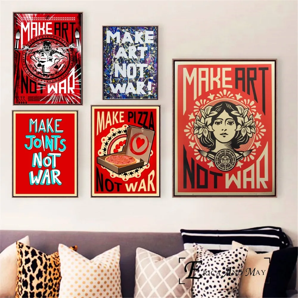 Nordic-Make-Art-Not-War-Art-Vintage-Poster-Prints-Oil-Painting-On-Canvas-Wall-Art-Murals