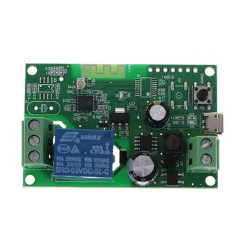 

DC 5V-32V Jog Self-lock Smart WiFi Wireless Switch Relay Module APP Control