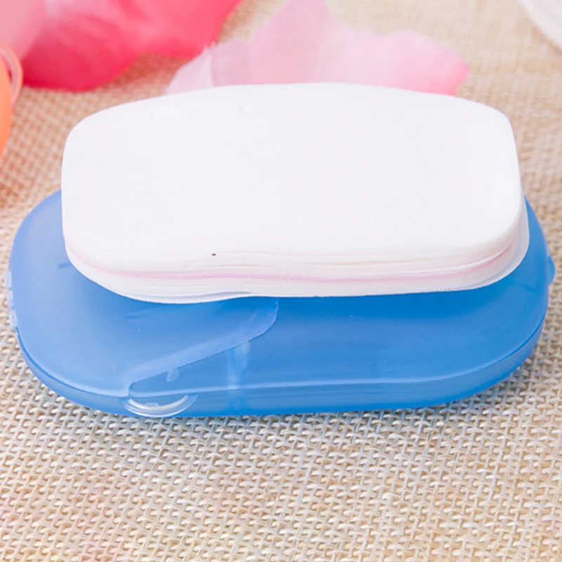 5 Boxes/Lot(20 Pieces/Box) Convenient Washing Hand Bath Soap Flakes Travel Portable Scented Slice Sheets Foaming Box Paper(Rando