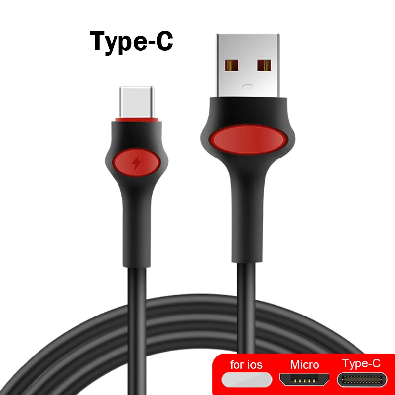 K4G5 usb кабели для зарядки ISO 1 м Быстрая зарядка USB зарядка для huawei/XIAOMI Micro USB кабель для мобильного телефона USB - Цвет: for Type-C