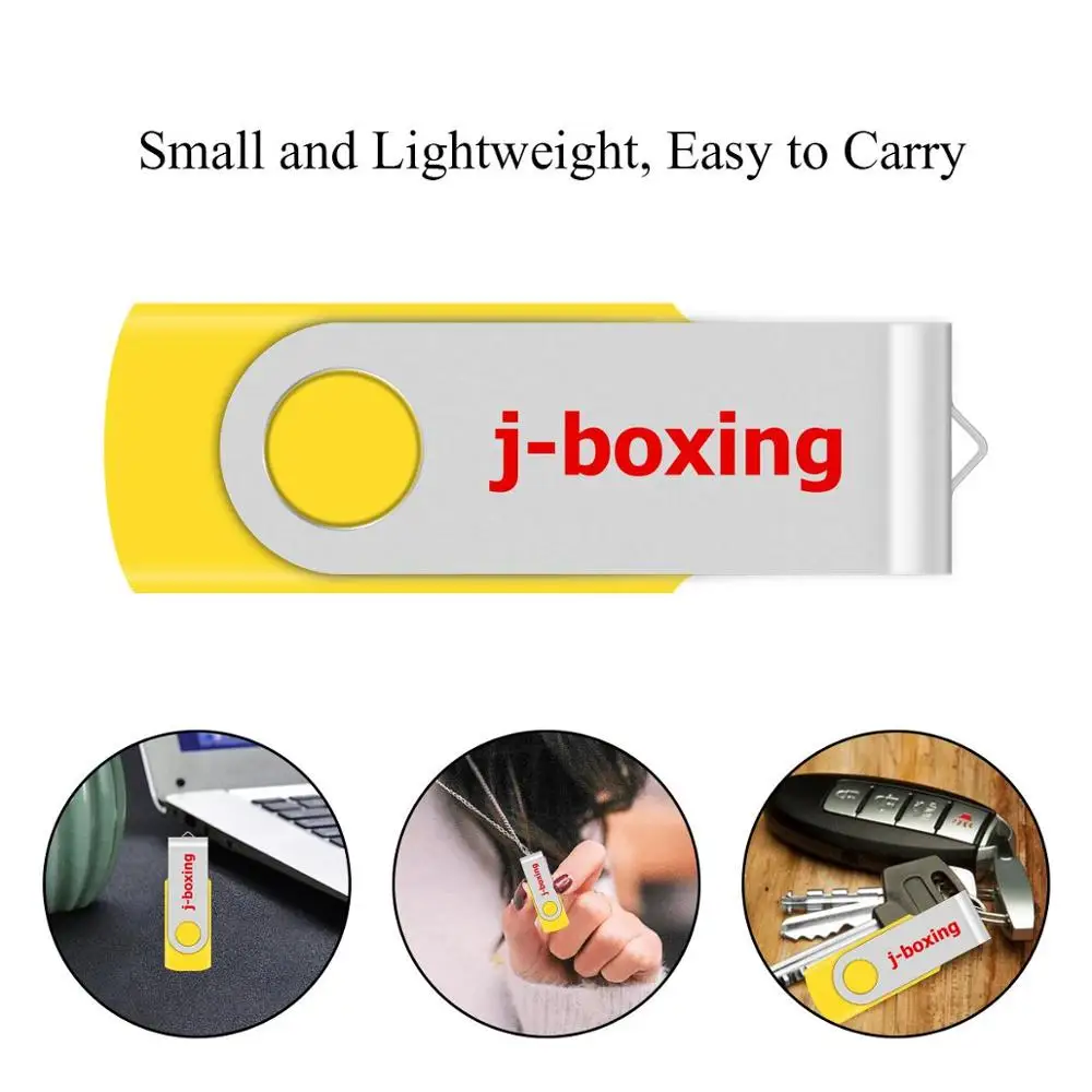 J-boxing 32 GB USB Flash Folding Pendrive Swivel Flash Drive Memory Stick Rotating Flash Disk Thumb Pen Storage for Computer Mac