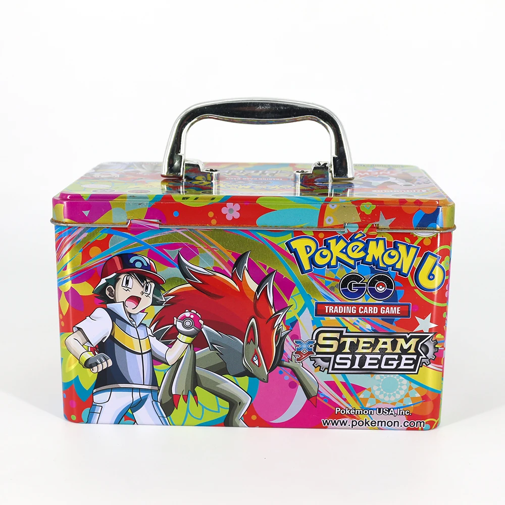 Pokemon GX EX MEGA чехол флэш-карта 3D версия Меч Щит солнце и луна портативный большой железный ящик Коллекционная карта подарок детская игрушка