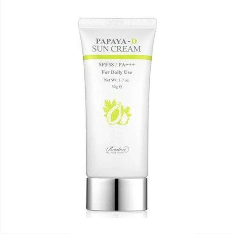 BENTON Papaya-D крем от солнца SPF38/PA+++ 50 г Увлажняющий солнцезащитный крем для отбеливания кожи лица и тела Осветляющий солнцезащитный крем корейская косметика