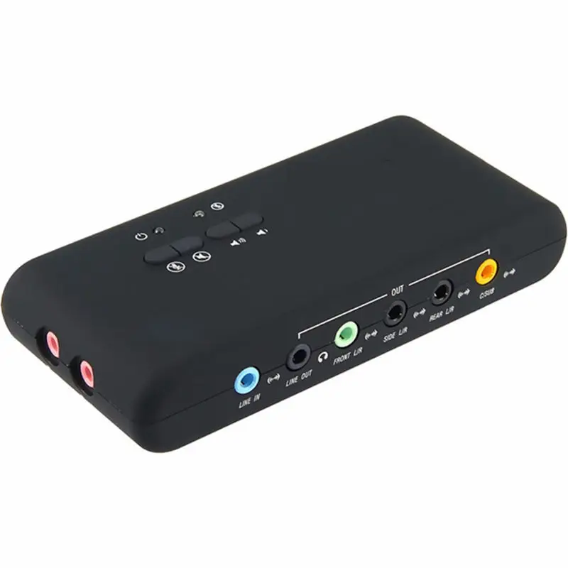 Звуковая карта 7 1 звуковая Usb 2 0 чипсет Cmi6206 аудио устройство класса Spec1.0 и Hid класс