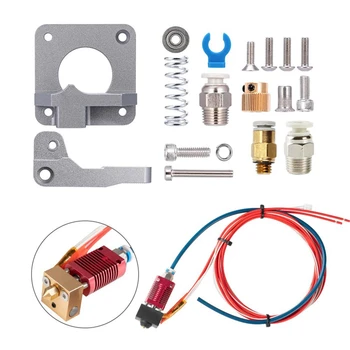 

Creality Upgrade MK8 Extruder Assembly Hot End Kit, with Full Metal Aluminum Gray Extruder Feeder, Suitable for Ender 3