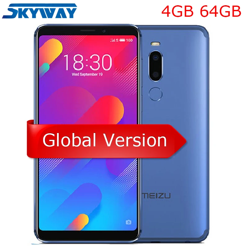 Meizu M8 V8, глобальная версия, 4 ГБ, 64 ГБ, MTK Helio P22, четыре ядра, мобильный телефон, 5,7 дюймов, HD ips экран, две sim-карты, мобильный телефон