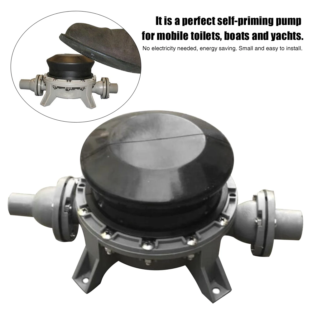 

Self Priming Manual Bilge Pump Energy Saving Foot Press Small Boat Easy Install Yacht Wash Basin Marine Portable RV Toilet