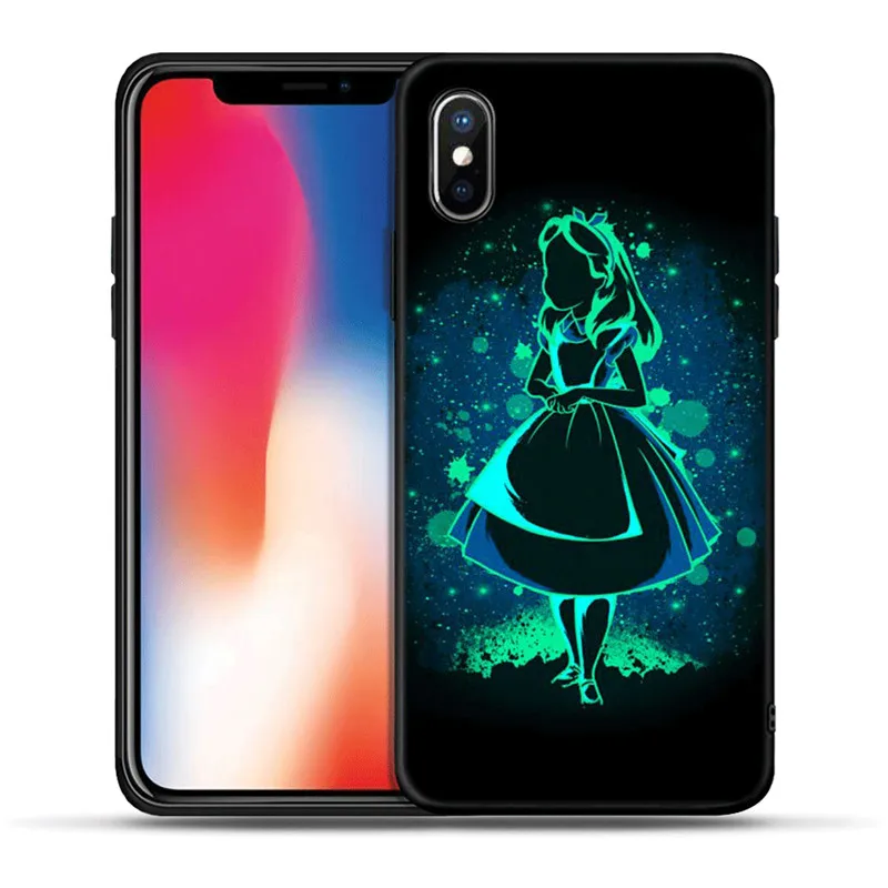 Чехол queen Princess Alice Ariel для IPhone X XR XS Max 8 7 Pluse, мягкий силиконовый чехол 6 6S Plus 5 5S SE, Coque Fundas Etui Capas