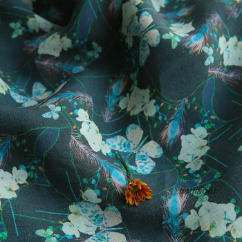 

Original print soft texture high density linen fabric High-grade linen fabric