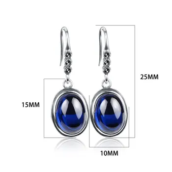 

REAL FINE 925 STERLING SILVER EARRINGS FOR WOMEN VINTAGE ROUND EARRINGS RETRO THAI SILVER JEWELRY FEMALE