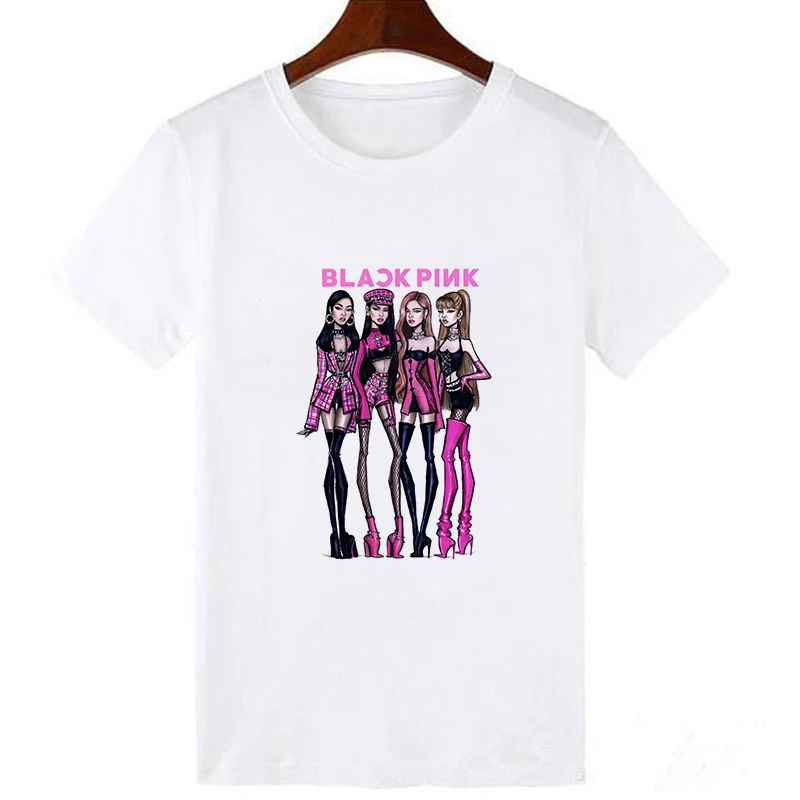 19bk1548-white Lei SAGLY черная розовая футболка KILL THIS LOVE harajuku kawaii футболка с короткими рукавами корейские топы, футболки, KPOP - Цвет: 19bk1548-white