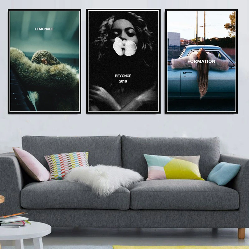 Poster-Prints-Beyonce-Lemonade-Music-Singer-Pop-Star-Album-Art-Canvas-Canvas-Painting-Wall-Pictures-For