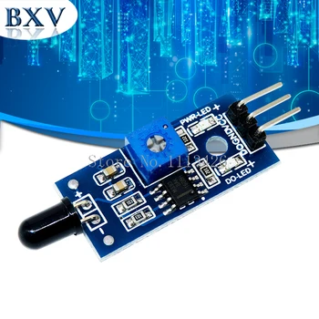 

10PCS IR Infrared 3 Wire Flame Detection Sensor Module IR Flame Sensor Module Detector Smartsense